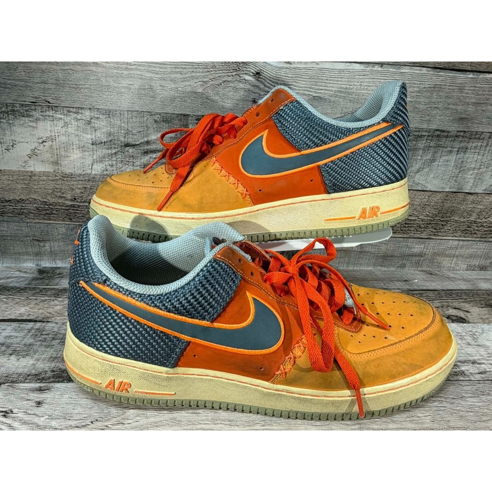 Nike Air Force 1 Low Team Orange Armory‎ Slate 488298-800 Size 11.5